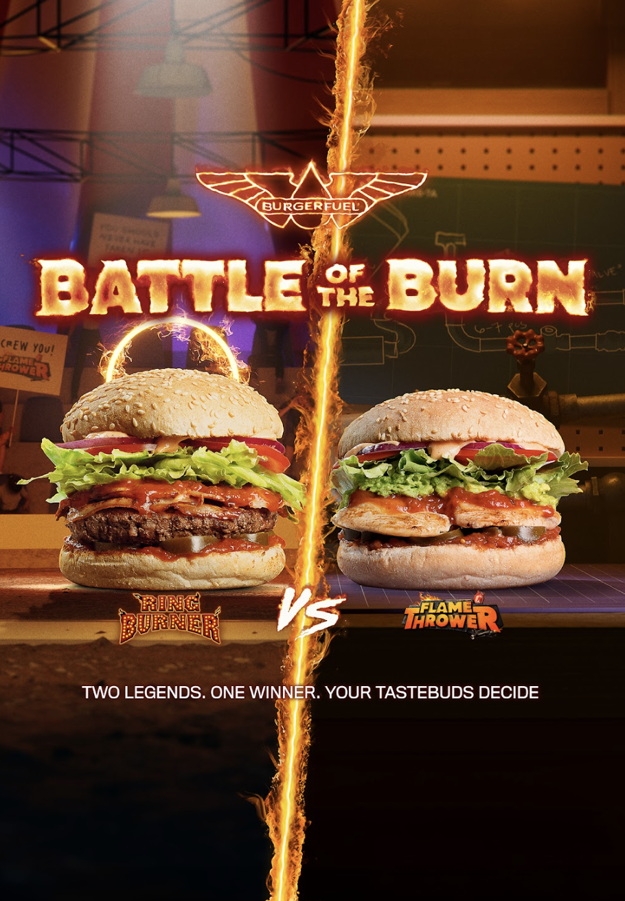 BurgerFuel — Battle of the Burn campaign